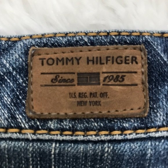 Tommy Hilfiger Hope Jeans Straight Mid-Rise Blue Denim Medium Wash Y2K Size 2 - Picture 4 of 16